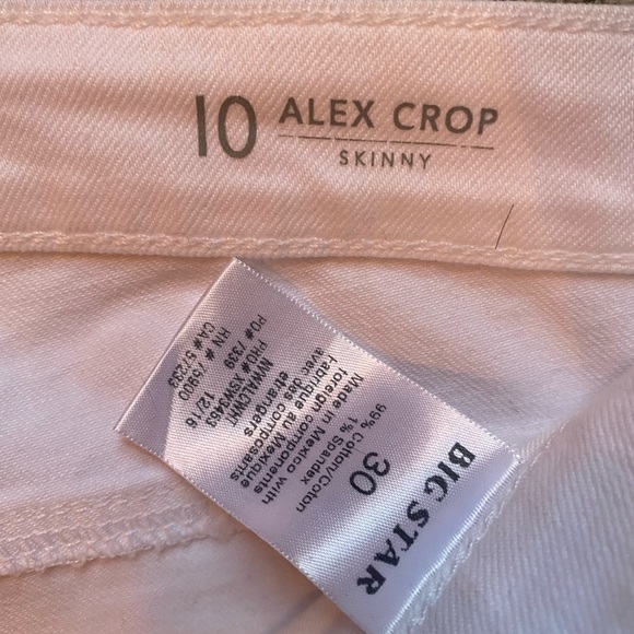 White crop skinny jeans size 10 NEW - Picture 2 of 8